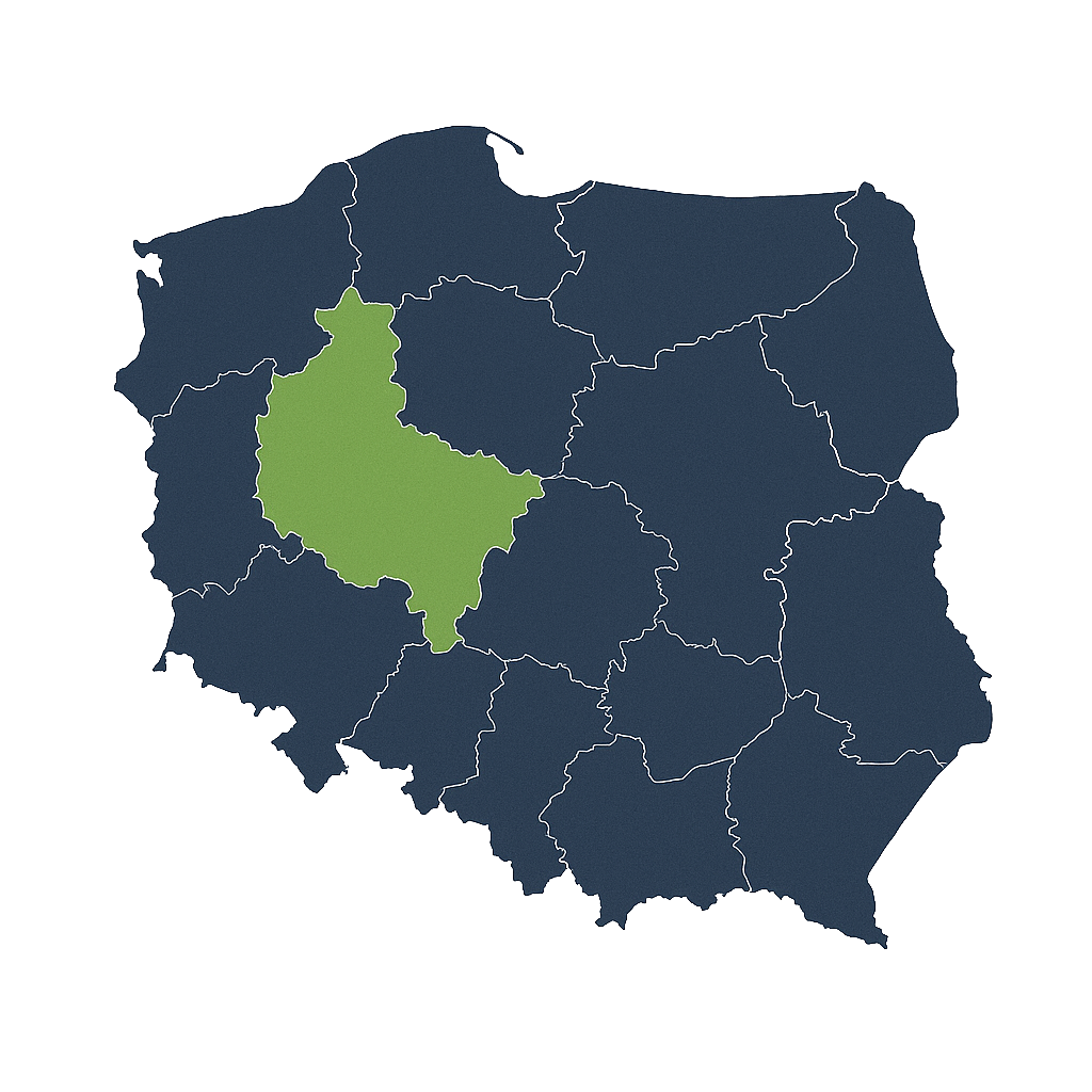 Mapa obszaru działania – powiat pilski i okolice